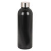 Botella de acero inoxidable negra (500 ml)