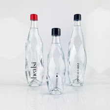 Botella de agua de cristal personalizada Healsi
