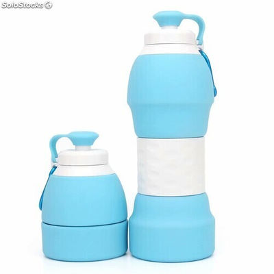 Botella de agua plegable Botellas de agua deportivas plegables al mayor tipo1