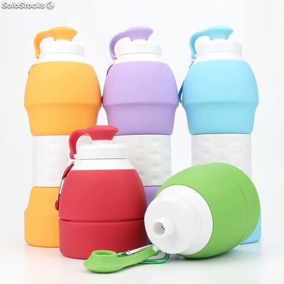 Botella de agua plegable Botellas de agua deportivas plegables al mayor tipo7 - Foto 4