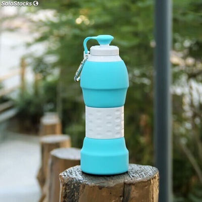 Botella de agua plegable Botellas de agua deportivas plegables al mayor tipo8 - Foto 2