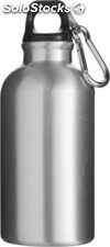 Botella de aluminio 400ml con mosquetón