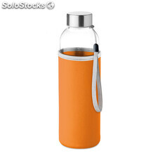 Botella de cristal 500ml naranja MIMO9358-10