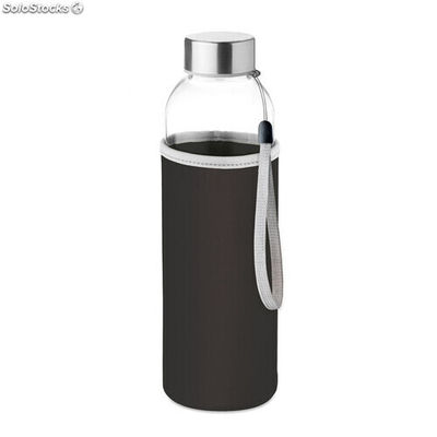 Botella de cristal 500ml negro MIMO9358-03