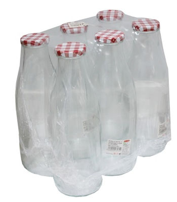 Botella de cristal leche zumo o agua 1 litro - Foto 2