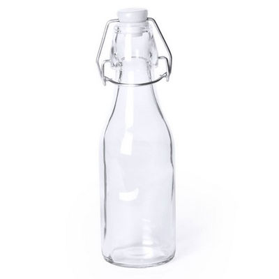 Botella de cristal vintage de 260ml con tapón de seguridad