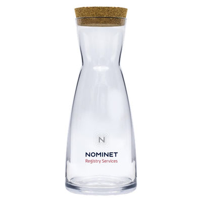 Botella de cristal ZETA con tapón de corcho y boca ancha - Foto 3