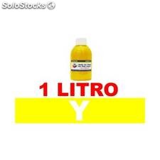Botella de litro de tinta pigmentada multiuso color amarillo