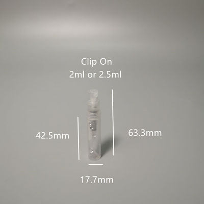 Botella de perfume de plástico de tamaño mini