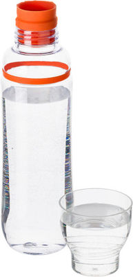 Botella de plástico 750ml con tapa de silicona y vaso