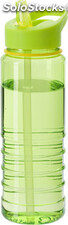Botella de Tritán transparente con boquilla y pajita 700 ml