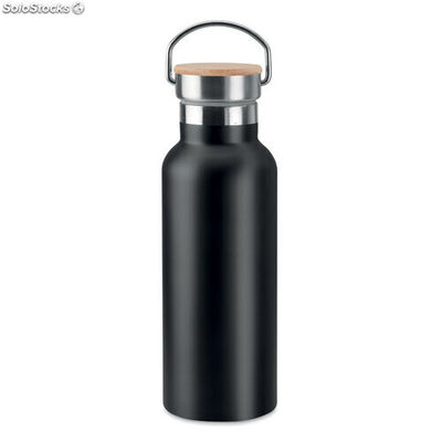 Botella doble capa de 500 mL negro MIMO9431-03