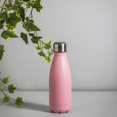 Botella de agua rosada de acero 500ML - Aliss