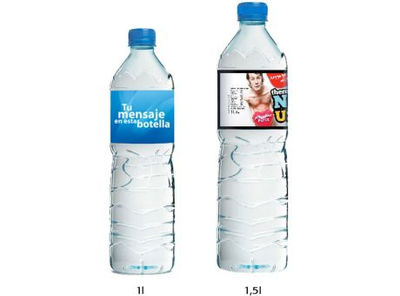Botellas / Bottles 1l y 1,5l Sant Aniol Etiqueta papel / Paper label