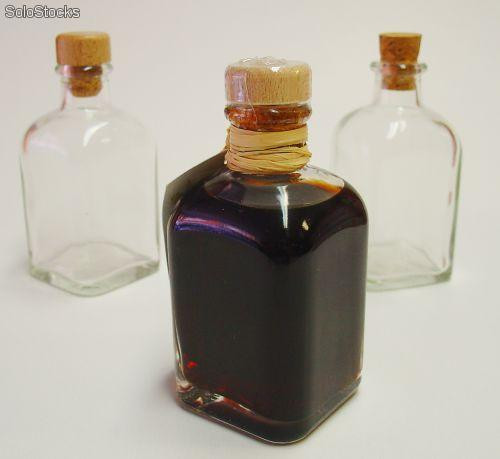 Botellitas de cristal pequeñas para rellenar de 100ml, 50ml y 30ml (12 o 24  uds) Botellas de vidrio vacías multiusos reutilizables para envasar  bebidas, licores, con tapón de corcho (24, 50 ml) 