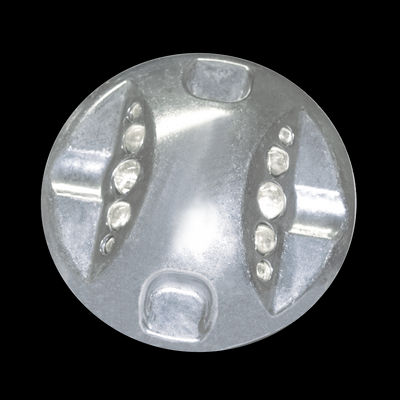 Botón vial multivista aluminio 02 caras reflejantes con perno