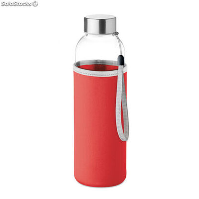 Bottiglia in vetro 500ml rosso MIMO9358-05