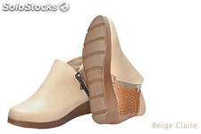 Bottine Médicale Pour Femme Beige Claire