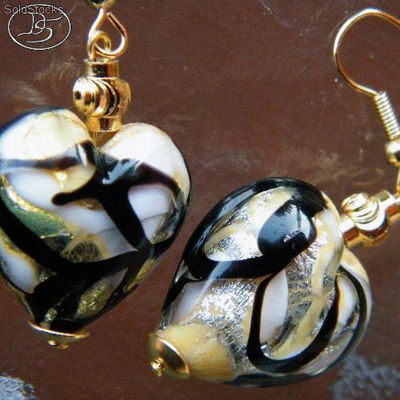 Boucles d&amp;#39;oreilles en verre de Murano - Sentimento - Photo 2