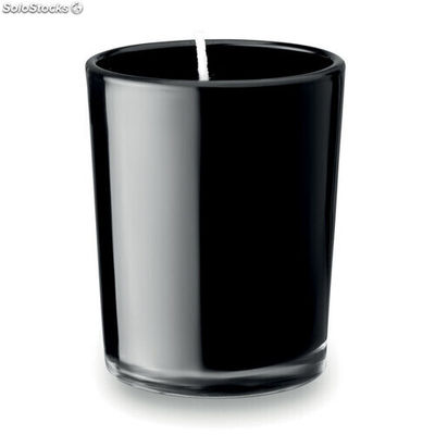 Bougie dans un verre noir MIMO9030-03