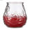 Bougie Géranium Rouge Transparent verre Paraffine (9 x 9,5 x 9 cm) - 1