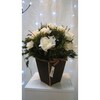 bouquet de roses blanches artificielles pour table de mariage