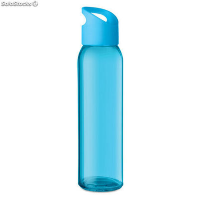 Bouteille en verre 470ml turquoise MIMO9746-12