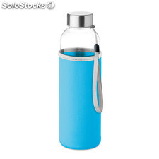 Bouteille en verre 500 ml turquoise MIMO9358-12