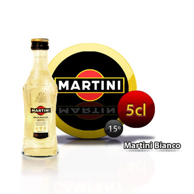 Bouteille miniature de vermouth Martini Blanco