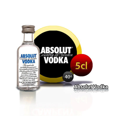 Bouteille miniature de vodka Absolut