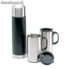 Bouteille thermos 2 tasses noir MIKC2694-03