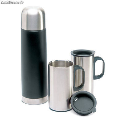 Bouteille thermos 2 tasses noir MIKC2694-03