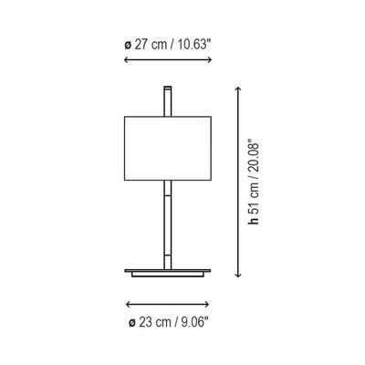 Bover Danona Lampe De Table (Structure) 1x46w E27 Nickel Piel Cuir - Photo 3