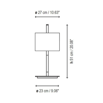 Bover Danona Lampe De Table (Structure) 1x46w E27 Nickel Satin - Photo 3