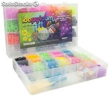 Box 4200 Loopy Loom gumowe bransoletki z 300 klipów i 20 akcesoriów