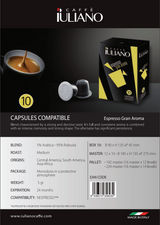box da 10 capsule caffè compatibili nespresso