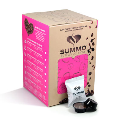Box da 50 capsule SUMMO Espresso Col Cuore miscela intensa e cremosa
