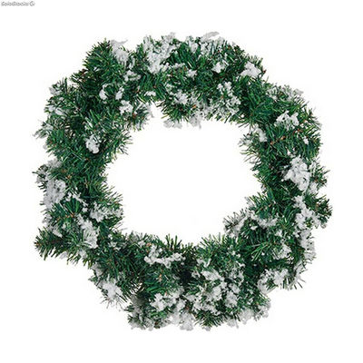 Bożonarodzeniowa korona Płatki śniegu Biały Kolor Zielony
