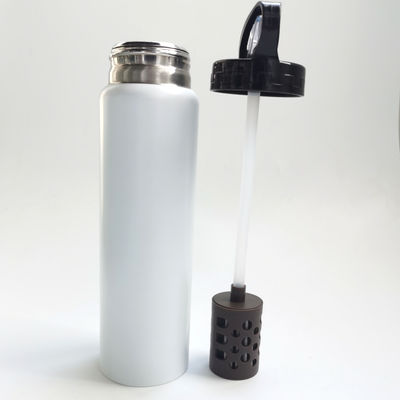 BPA free food grade camping stainless steel filter bottle - Foto 2