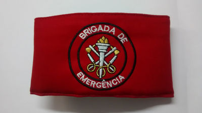 Braçadeira brigada de emergência para identificação de brigadista