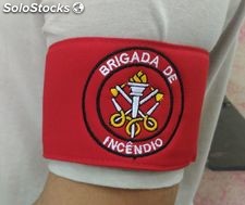 Braçadeira brigada de incêndio para identificação de brigadistas