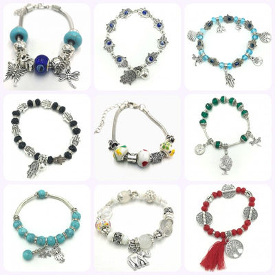 Bracciali stile pandora 21 cristal stone lotto