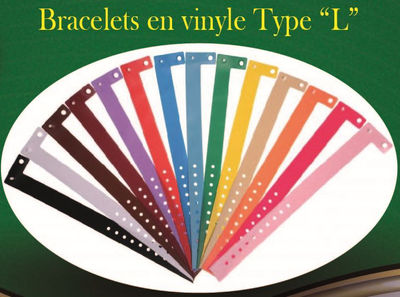 Bracelet vinyle type &quot;l&quot;
