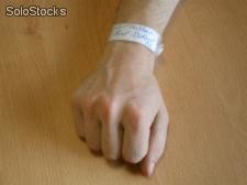 Bracelets hôpitaux adultes - bracelets hôpitaux à carte à insérer