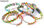 Bracelets Stahl und Leder Geflecht mehrfarbigen Datensatz. Sortierte Farben - 1