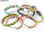 Bracelets Stahl und Leder Geflecht mehrfarbigen Datensatz. Sortierte Farben - Foto 2