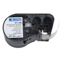 Brady M-91-498 Etiquetas de tela de vinilo reutilizables 25,4 mm x 38,1 mm