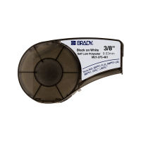 Brady M21-375-461-AW cinta de poliéster laminado negro sobre blanco 9,53 mm x