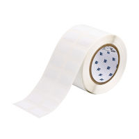 Brady THT-22-423-2 etiqueta de poliéster blanco brillante 31,75 x 19,05 mm