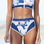 Braga de bikini estilo retro con paneles estampados_Bond_5 Tallas xs/s/m/l/xl - Foto 3